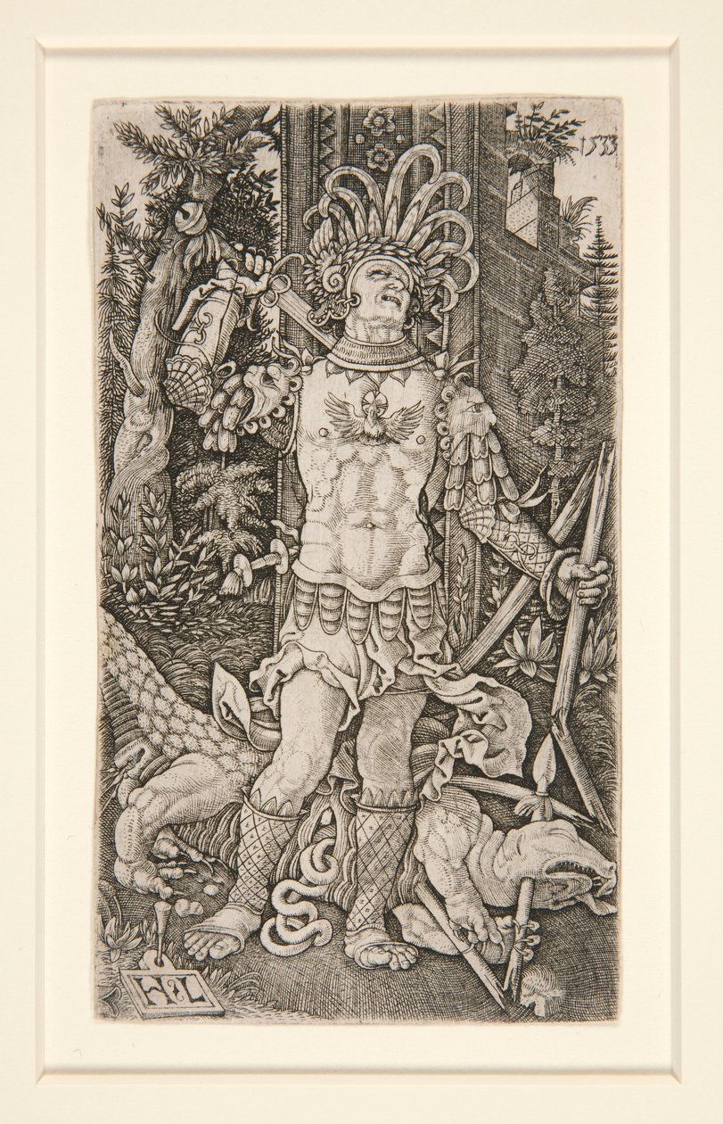 St. Georg tötet den Drachen von Master H. L.