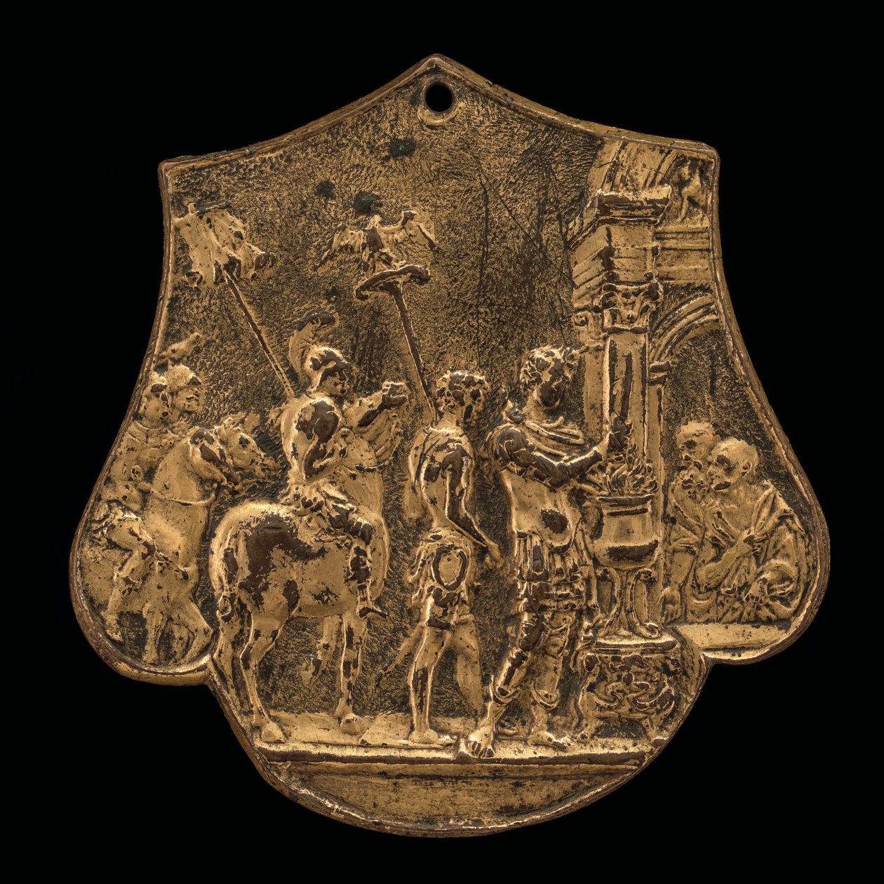 Mucius Scaevola, zweite Hälfte des 15. Jahrhunderts von Master IO.FF.