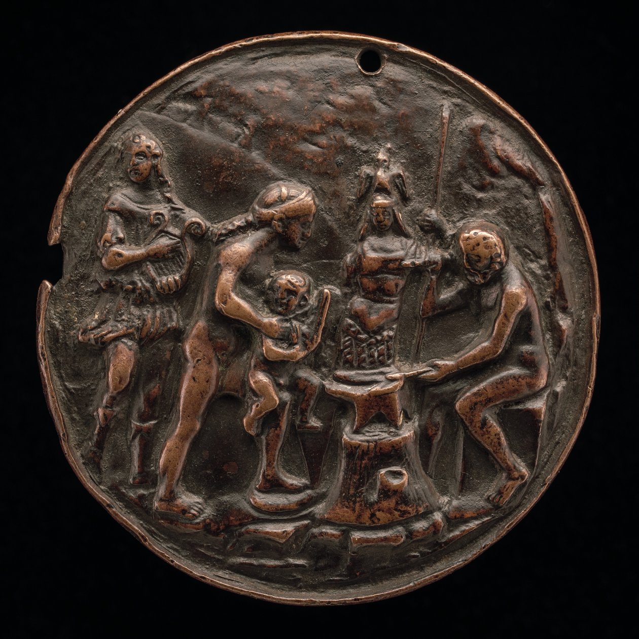 Apollo, Venus, Mars und Vulkan, ca. 1500 von Master M.C.