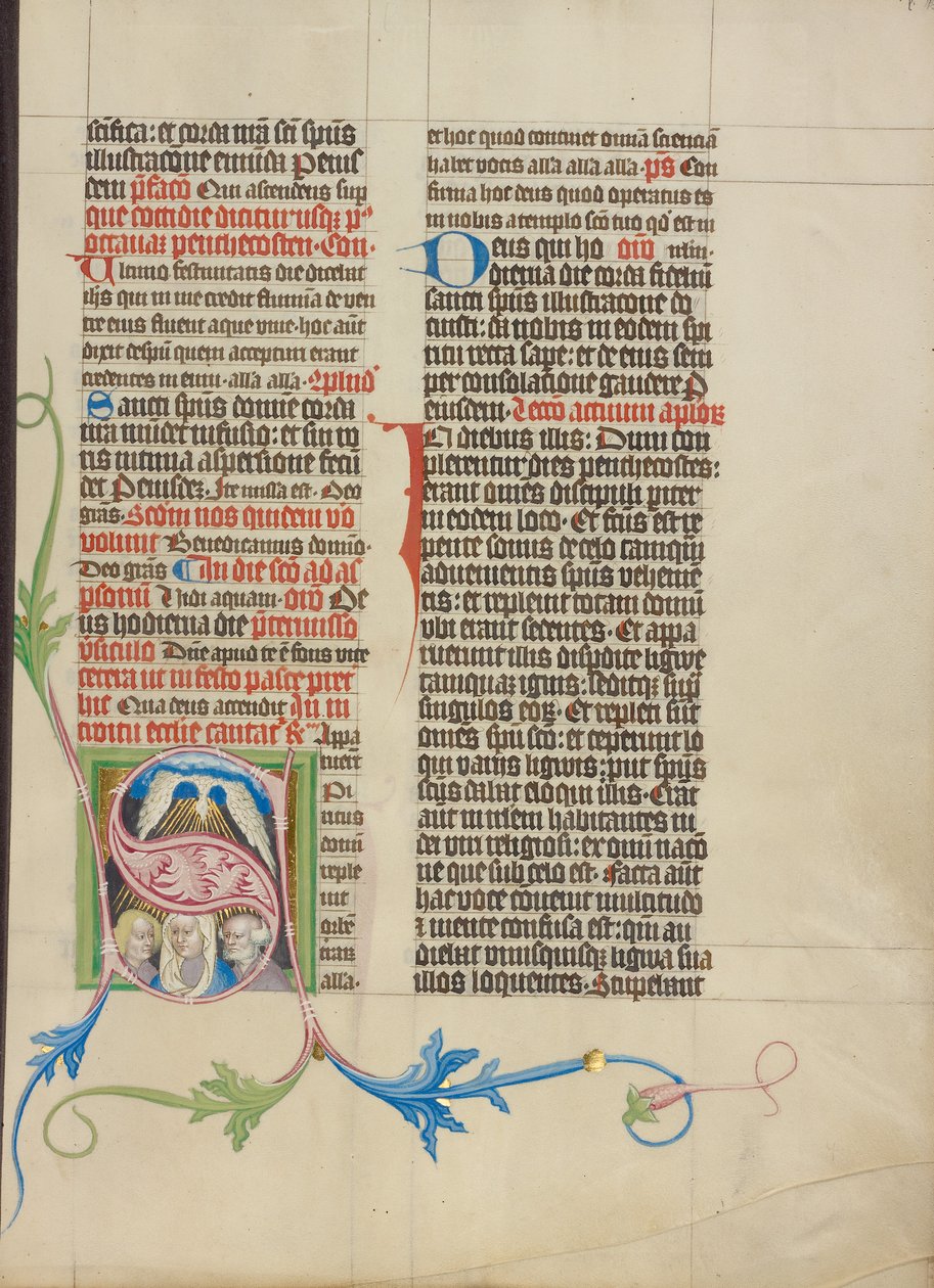 Initiale S: Pfingsten von Master Michael