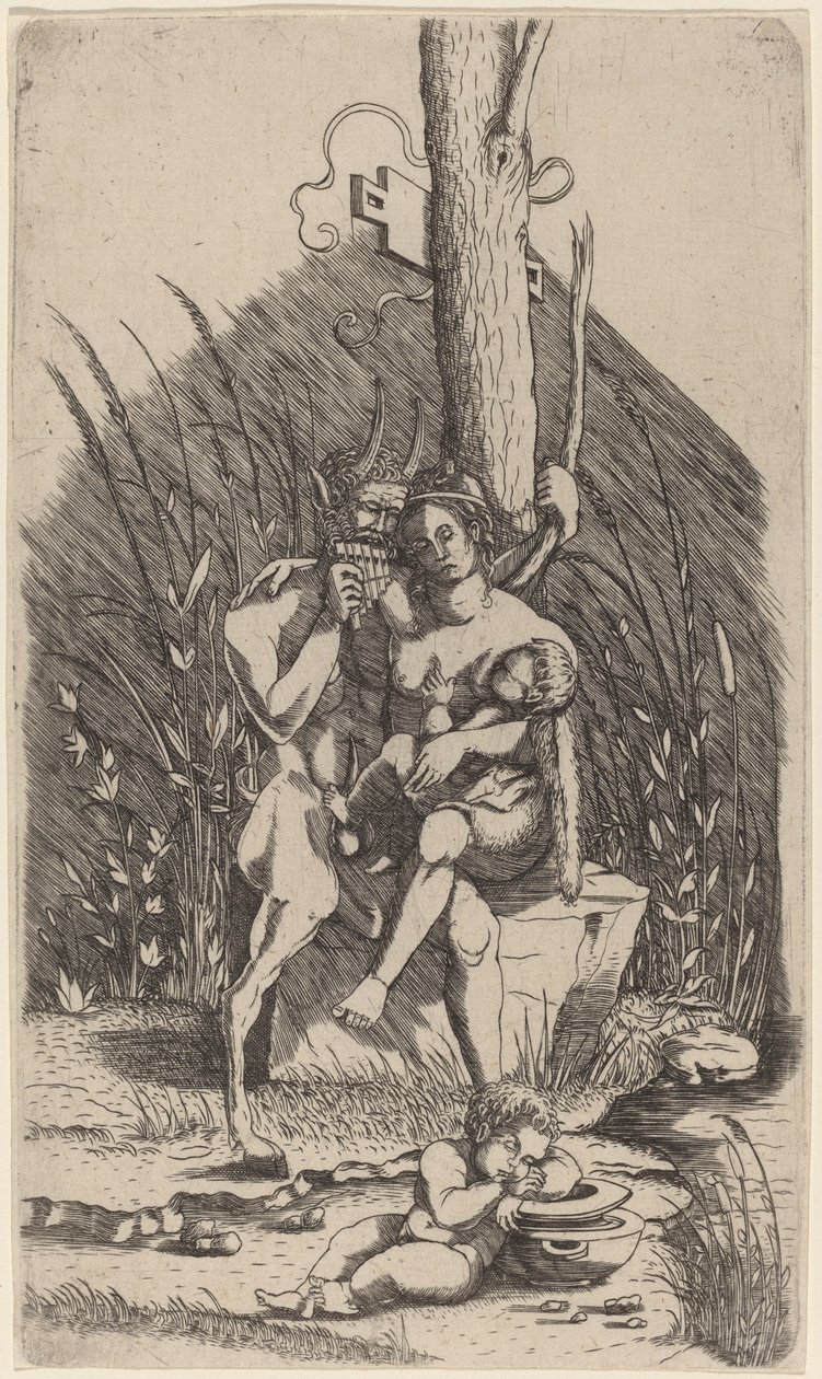 Familie des Satyrs von Master of 1515