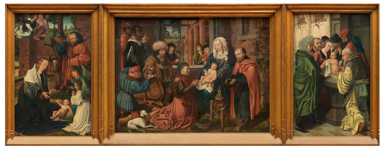 Epiphanie-Triptychon von Master of Frankfurt