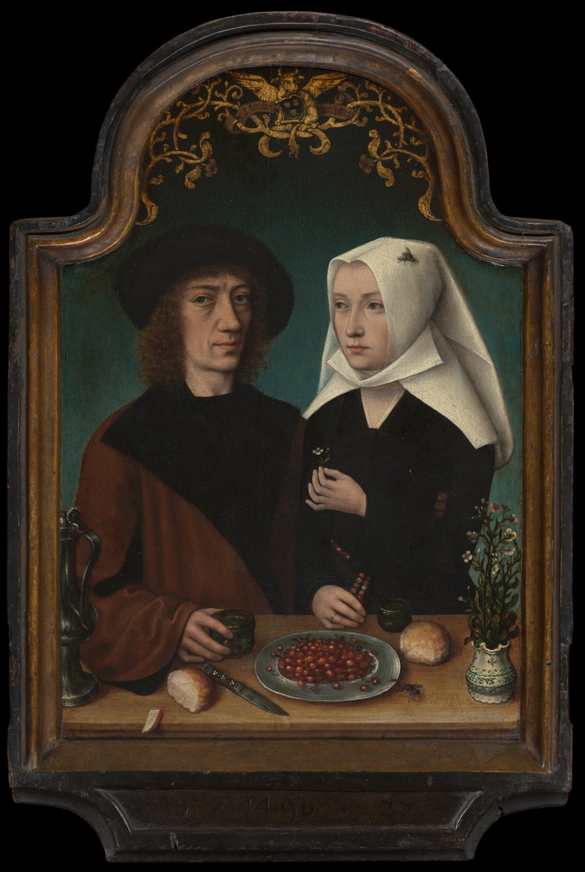 Der Maler und seine Frau von Master of Frankfurt