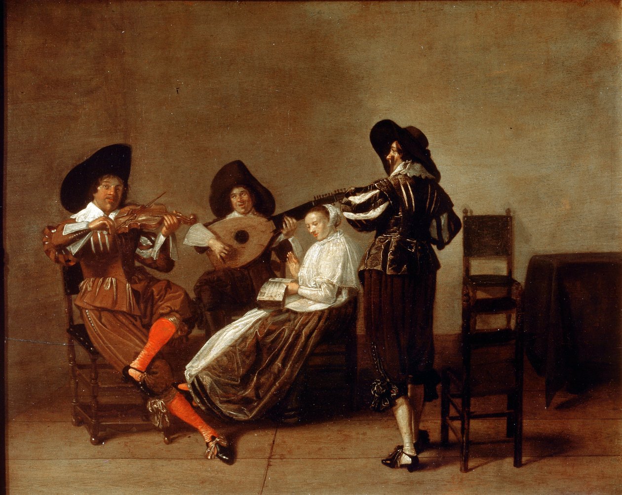 Musikalischer Abend, frühes 17. Jahrhundert von Master of Haarlem