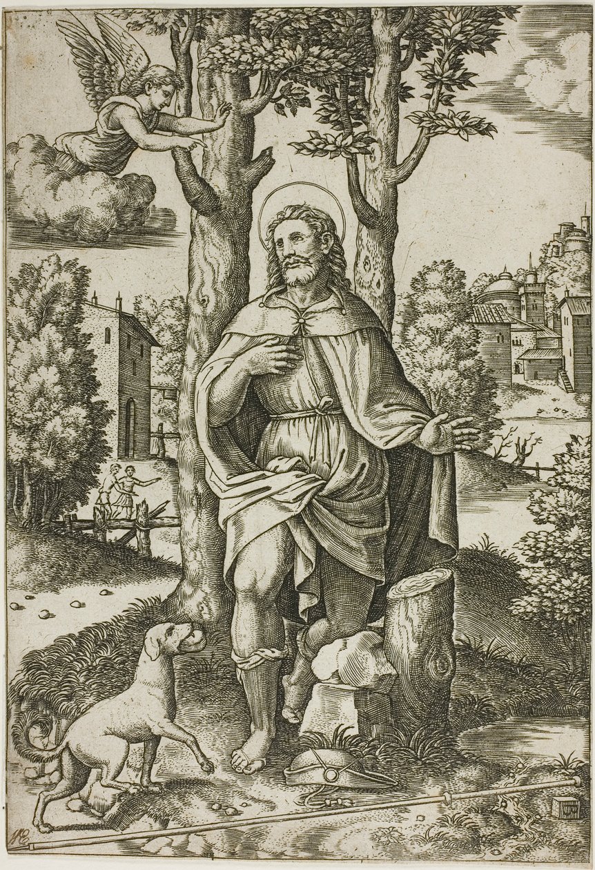 St. Rochus von Master of the Die