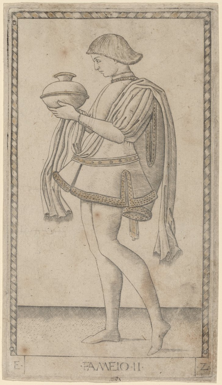 Diener von Master of the E Series Tarocchi