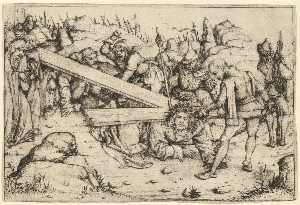 Der Weg nach Golgatha von Master of the Housebook