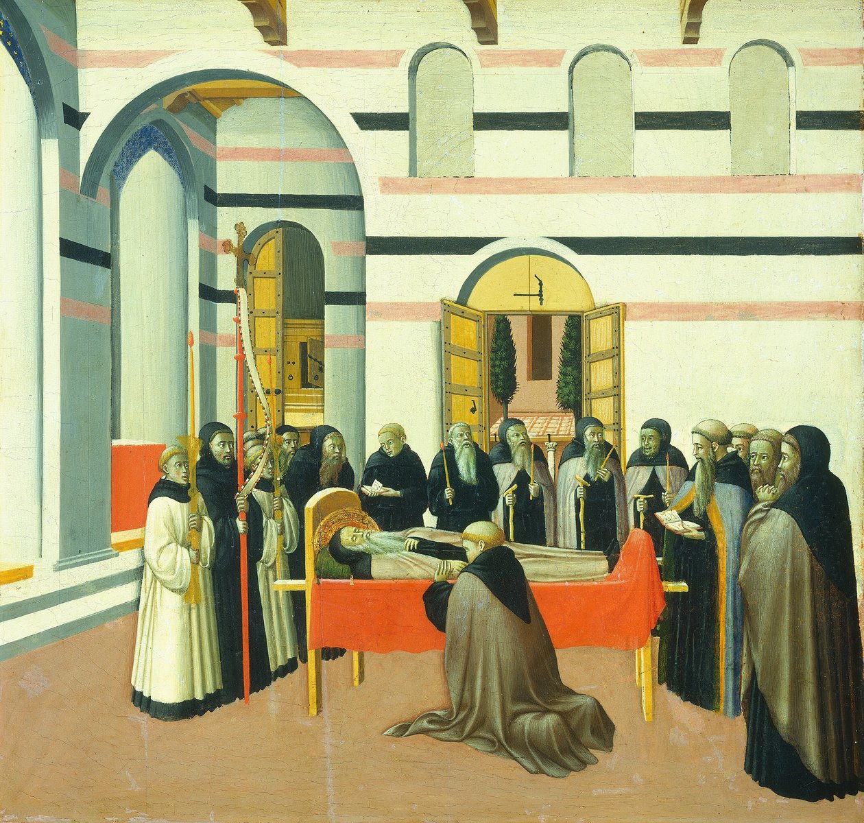 Der Tod des Heiligen Antonius von Master of the Osservanza