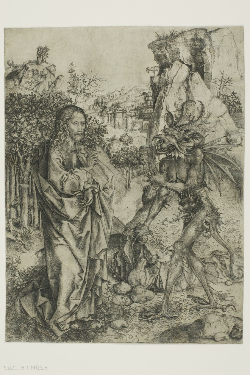 Die Versuchung Christi von Master of the Strache Altar