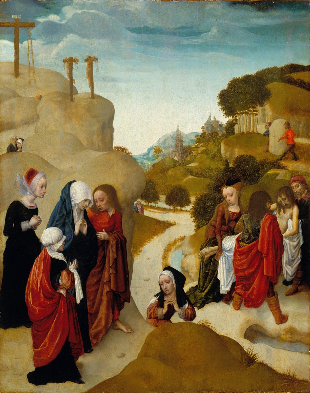 Grablegung Christi von Master of the Virgo Inter Virgines