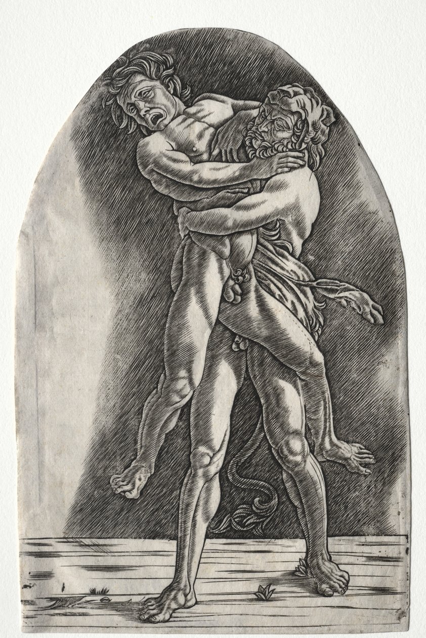 Herkules und Antäus von Master of the Year 1515
