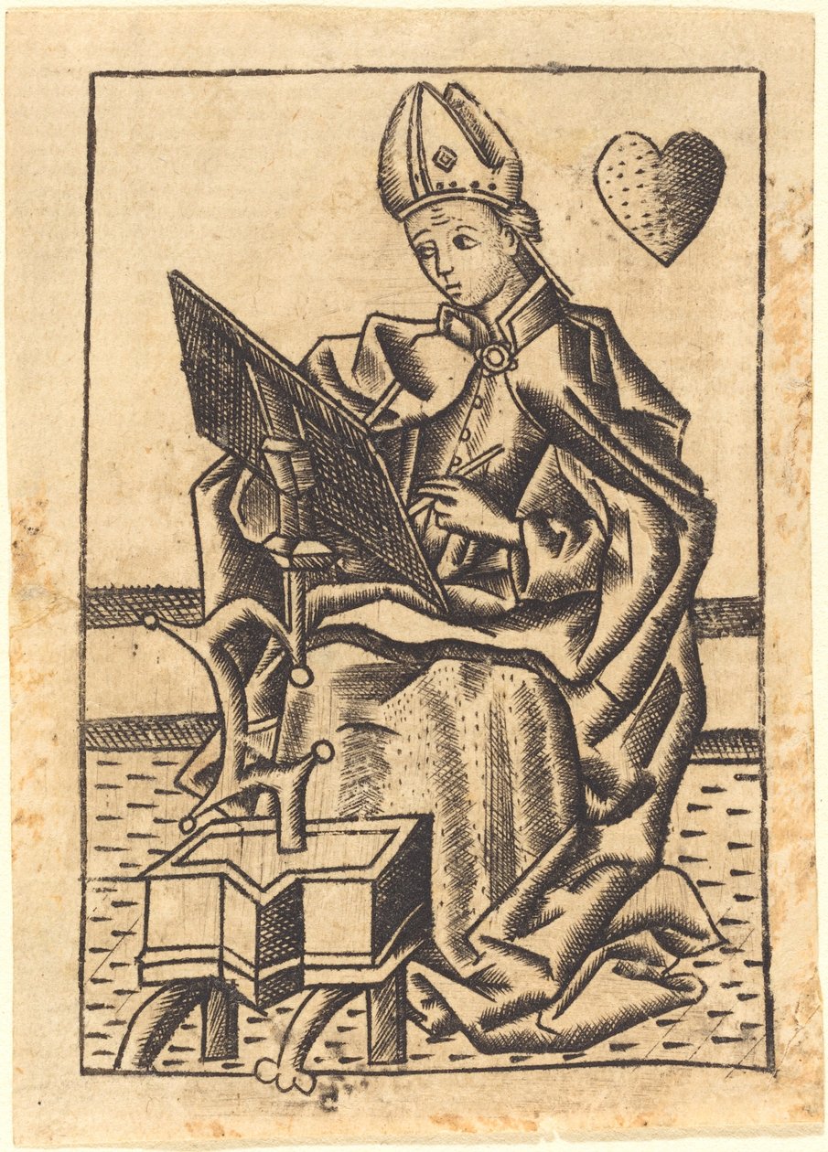 Heiliger Augustinus von Master with the Banderoles
