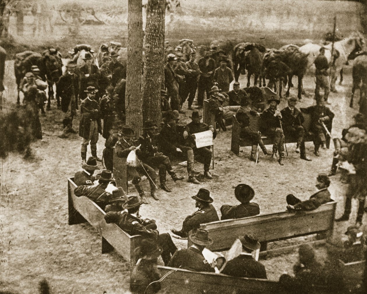 General Grants Kriegsrat, 1864 von Mathew B. Brady