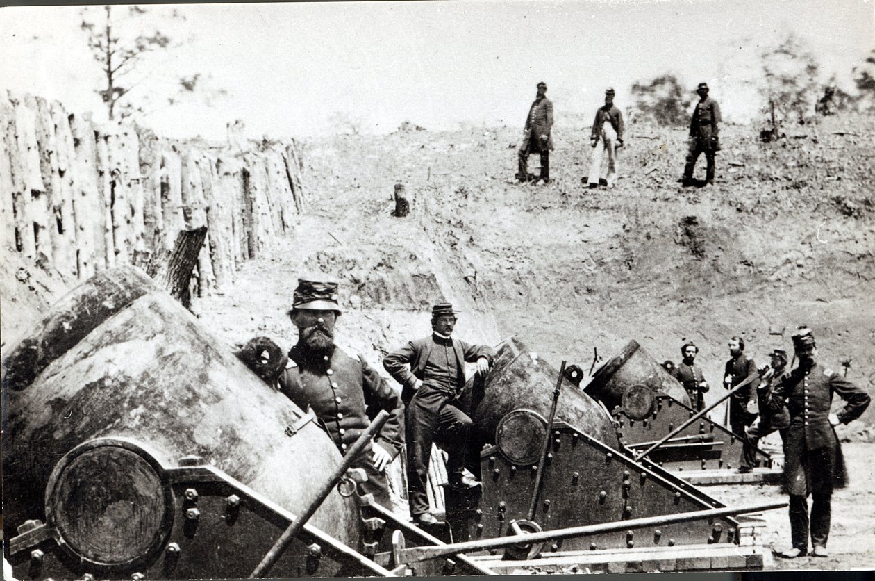Batterie Nr.4 bei Yorktown, 1862 von Mathew B. Brady