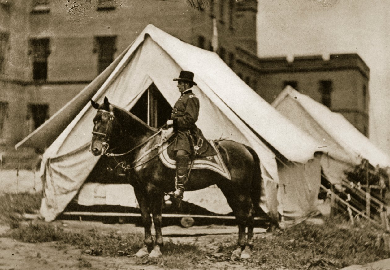 General Hooker auf dem Pferd von Mathew B. Brady