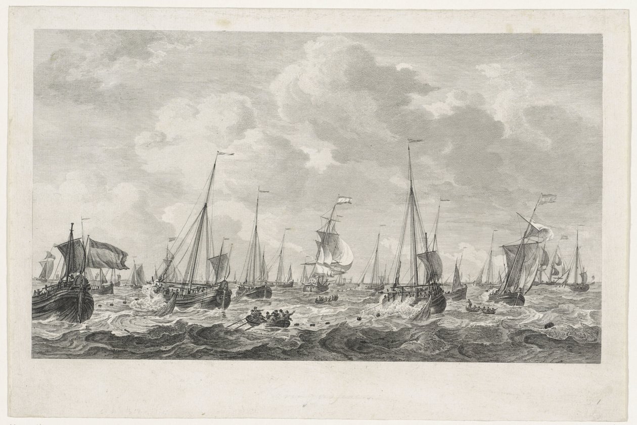 Heringsfischerei, 1781 von Mathias de Sallieth