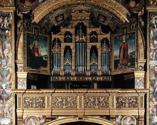 Jungfrau und Kind vor St. Katharina von Alexandria, 1507 von Matteo Chiesa