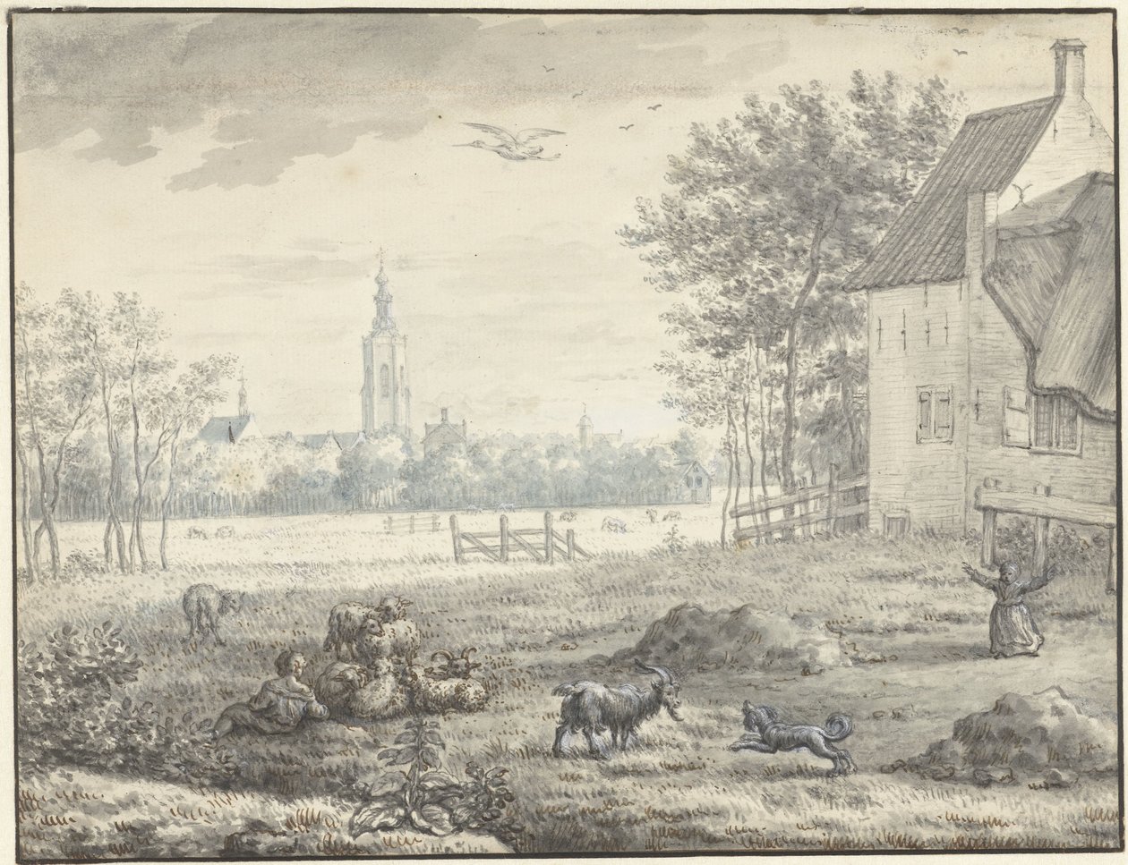 Ansicht von Den Haag von Mattheus Verheyden
