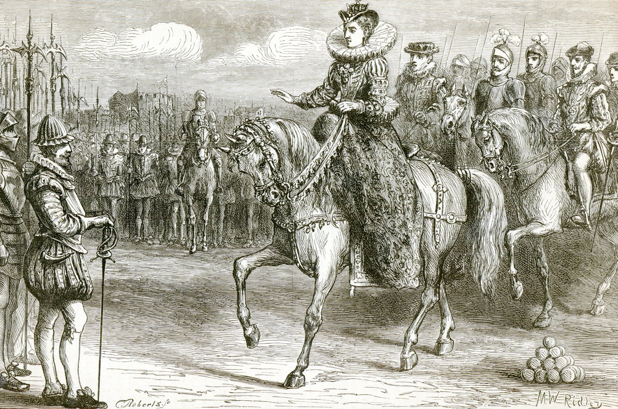 Königin Elisabeth in Tilbury von Matthew White Ridley