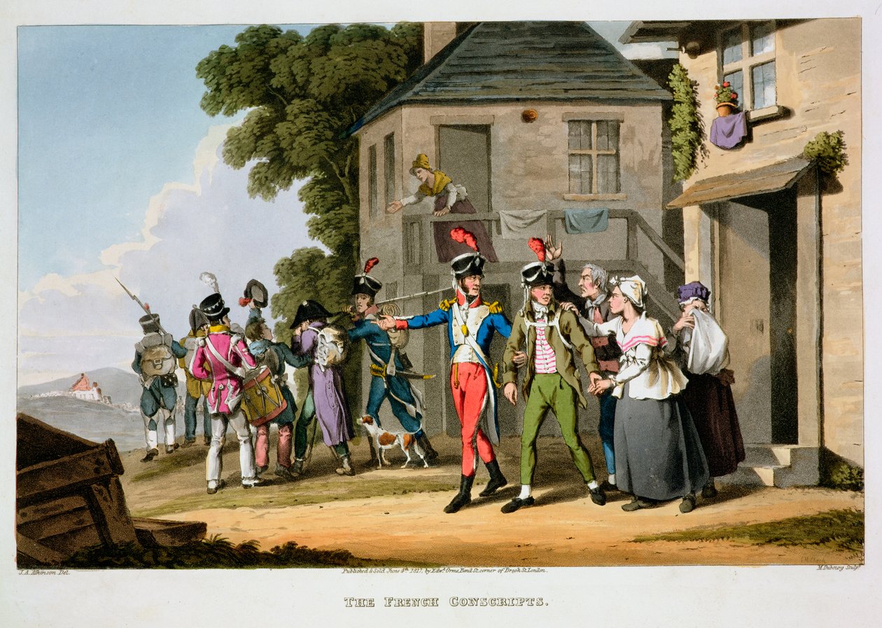 Die französischen Wehrpflichtigen, 1817 von Matthew Dubourg