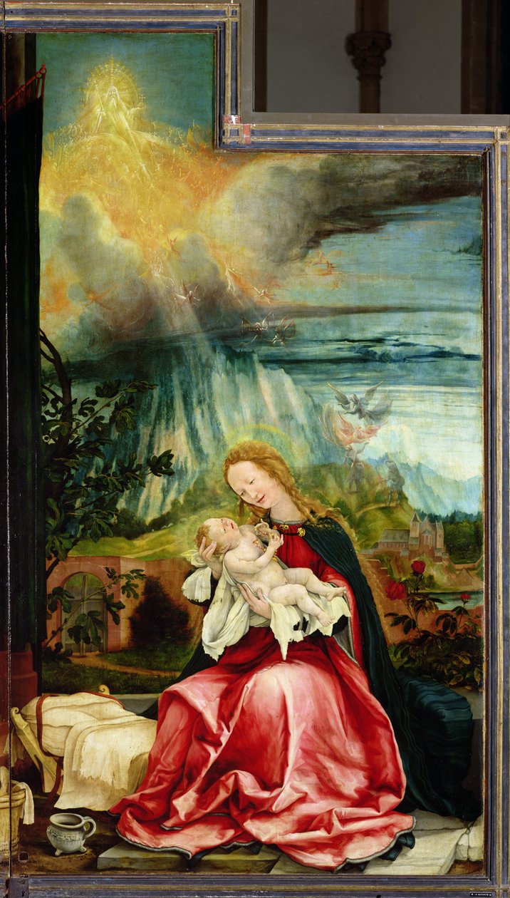 Die Geburt Christi, vom Isenheimer Altar, c.1512-16 von Matthias Grünewald