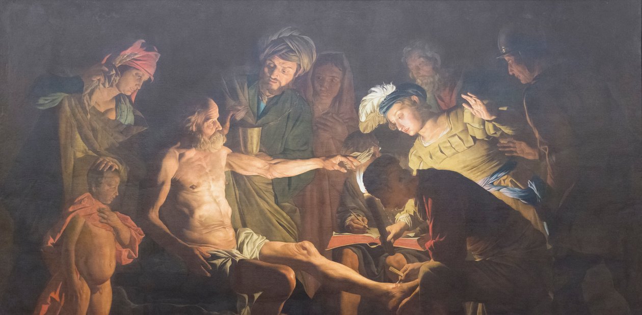 Der Tod des Seneca von Matthias (c.1600 p.1650) Stomer