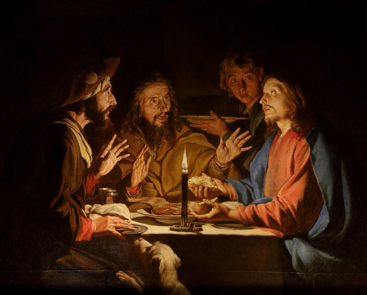 Das Abendmahl in Emmaus von Matthias Stom