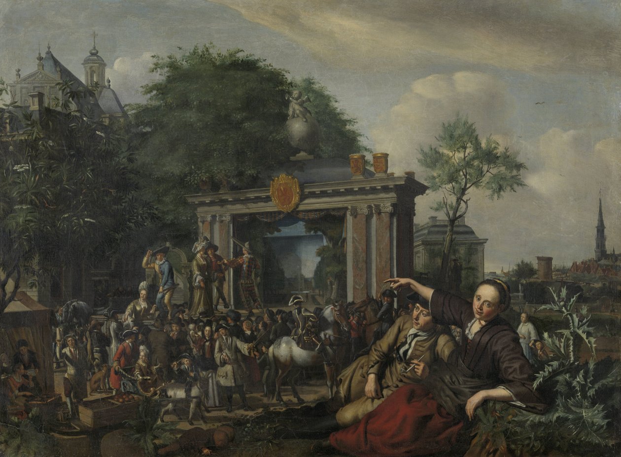Theateraufführung im Freien von Matthijs Naiveu