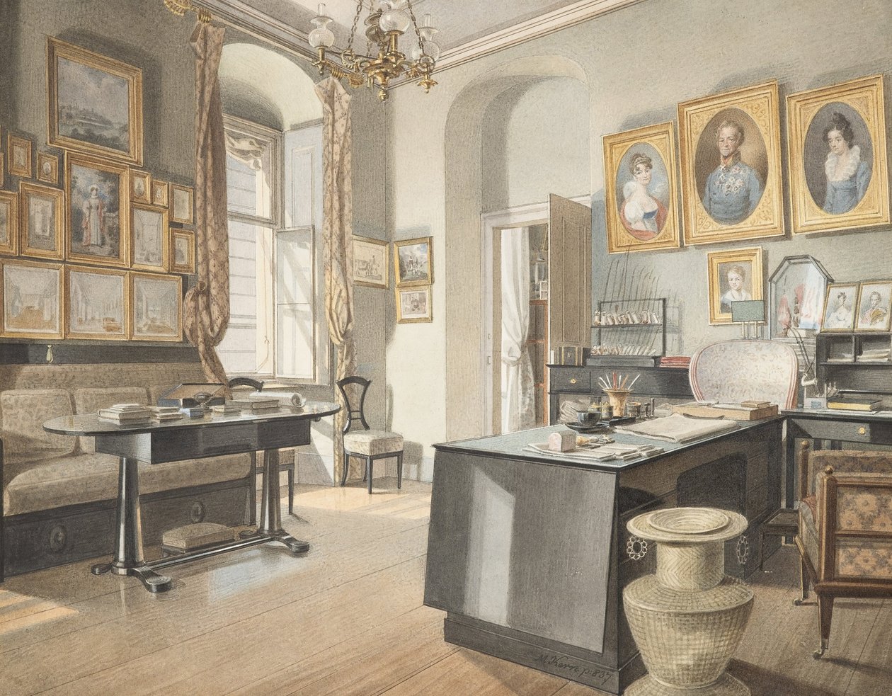 Eine Studieninterieur in St. Pölten von Matthäus Kern