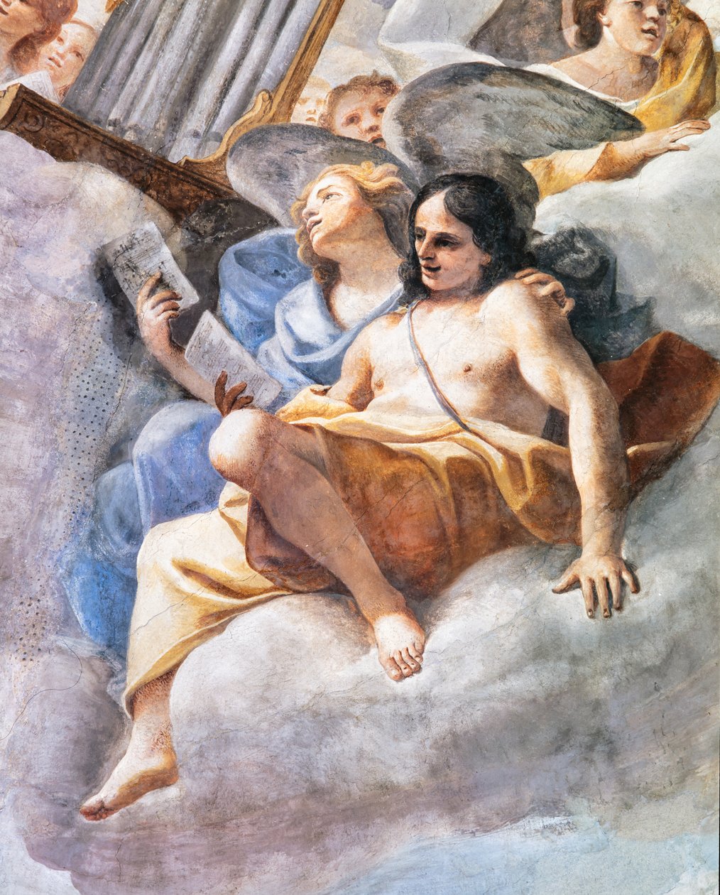 Konzerte der Engel (Detail) von Mattia (1613 99) Preti