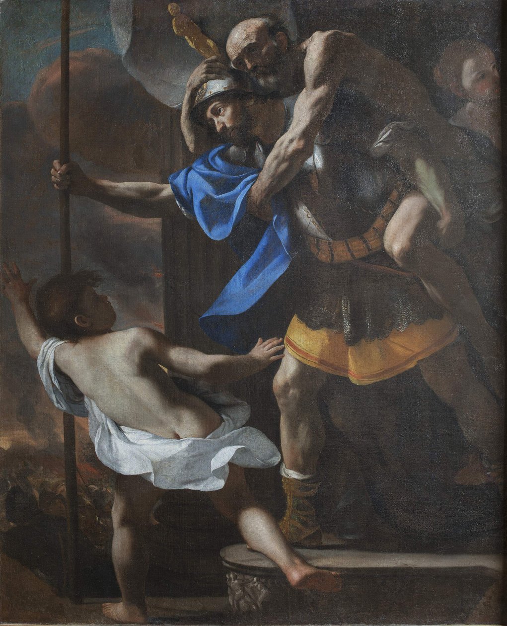 Flucht aus Troja, 1635-1640 von Mattia Preti