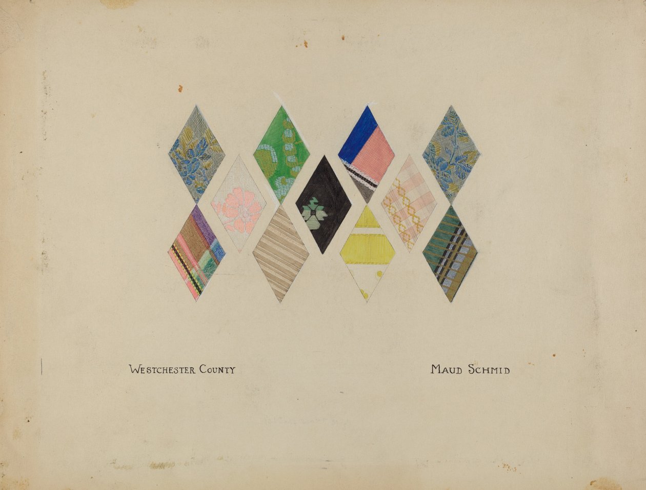 Gedruckte Quiltmuster von Maud Schmid