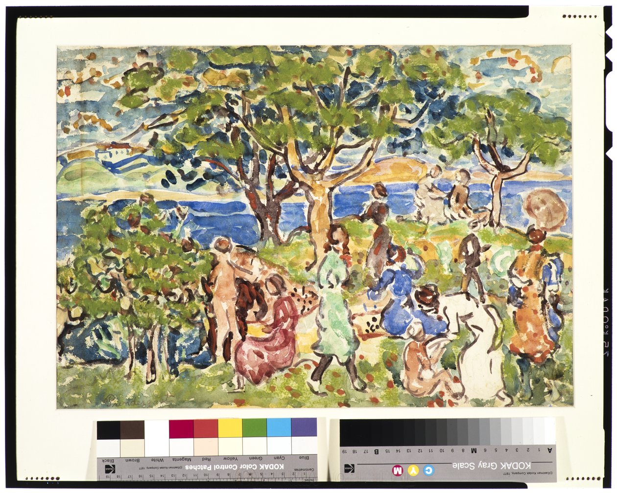 Das Picknick, ca. 1912-15 von Maurice Brazil Prendergast