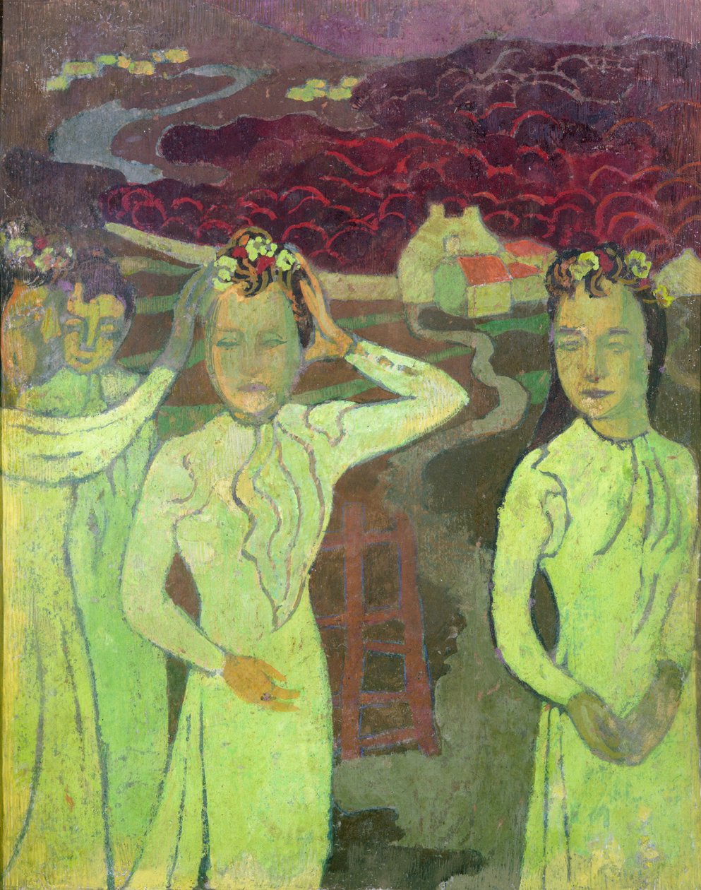 Erste Studie für ein dreifaches Porträt von Marthe, 1892 von Maurice Denis