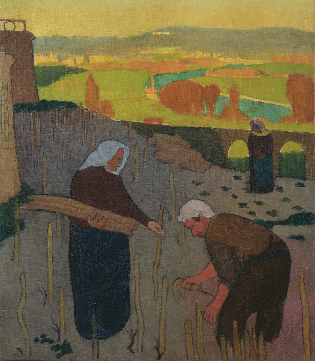 Erinnerung an den Abend II oder Der Weinberg in Le Pecq, 1890 von Maurice Denis