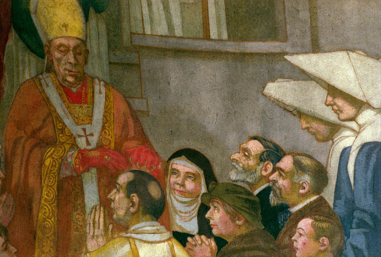 Pfingsten, aus der Apsis der Kirche, 1934 (Detail) von Maurice Denis