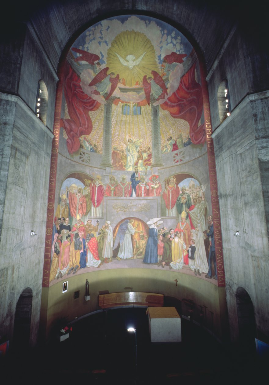 Pfingsten, aus der Apsis der Kirche, 1934 von Maurice Denis