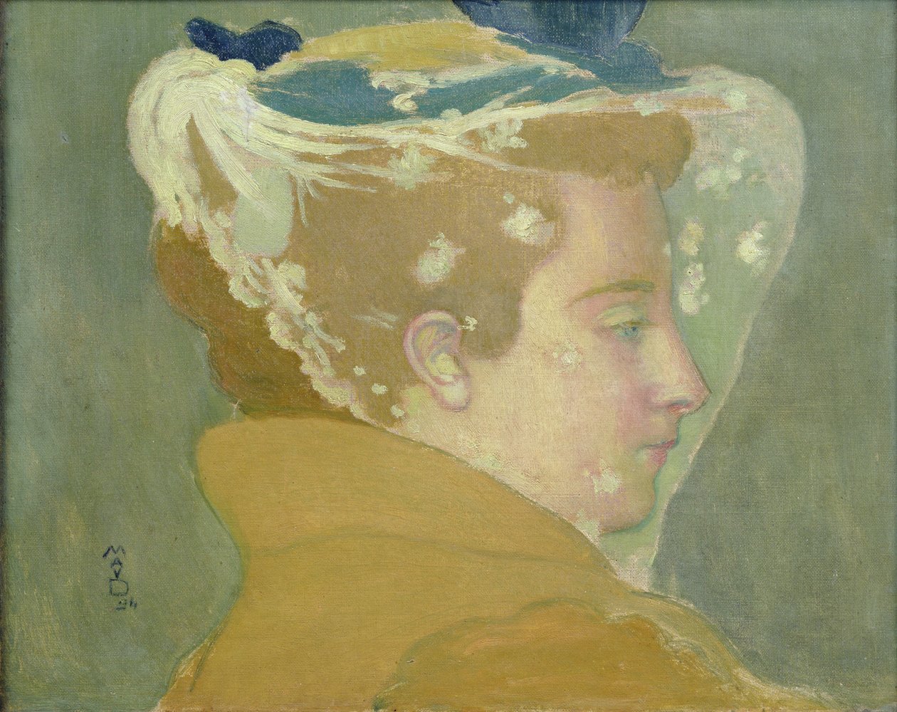 Porträt von Marthe mit einem weißen Schleier von Maurice Denis
