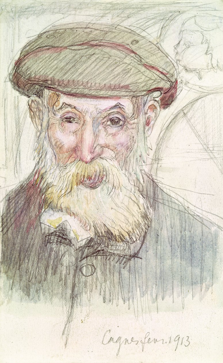 Porträt von Pierre Auguste Renoir (1841-1919) in Cagnes, 1913 von Maurice Denis
