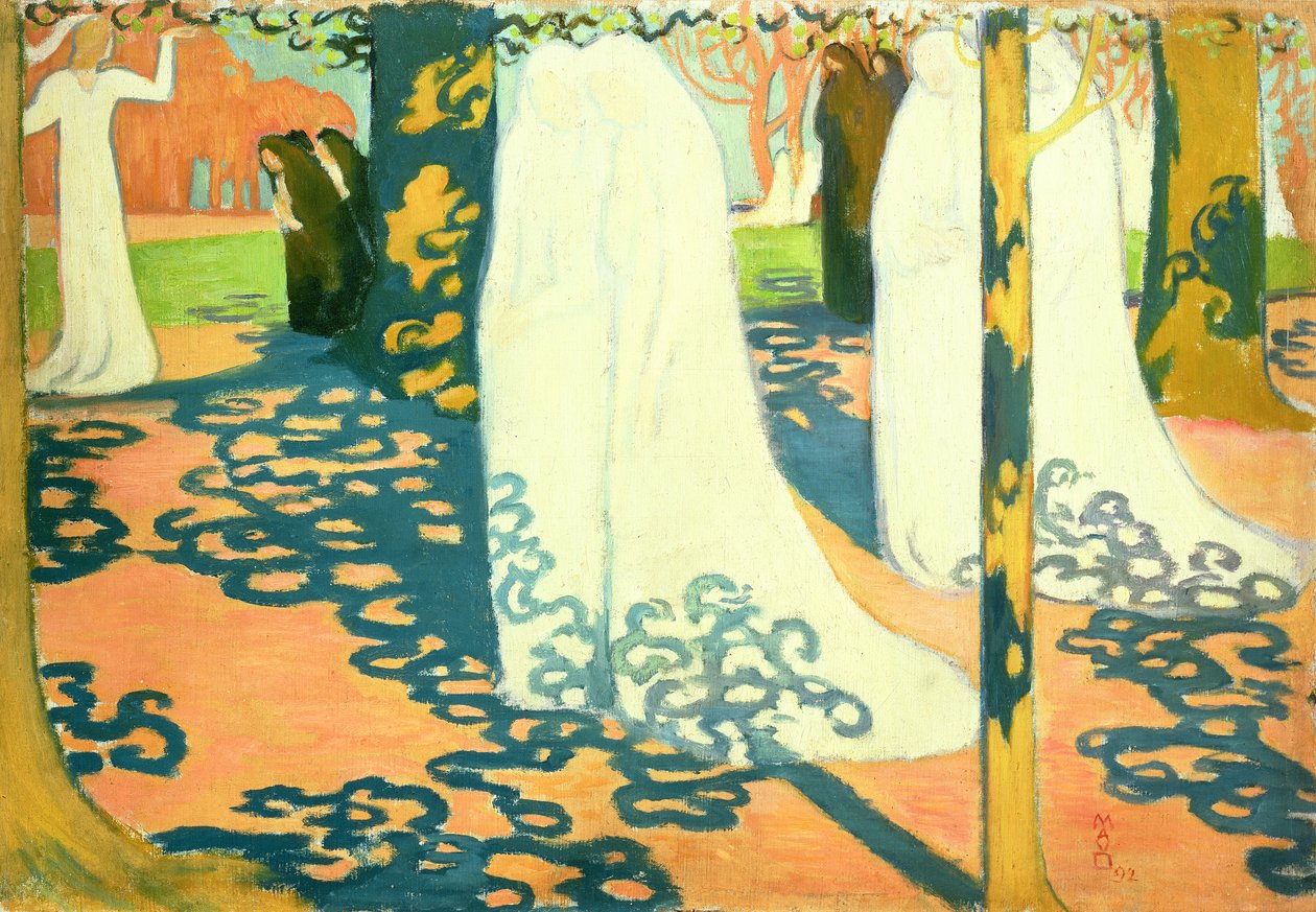 Prozession unter den Bäumen, 1892 von Maurice Denis