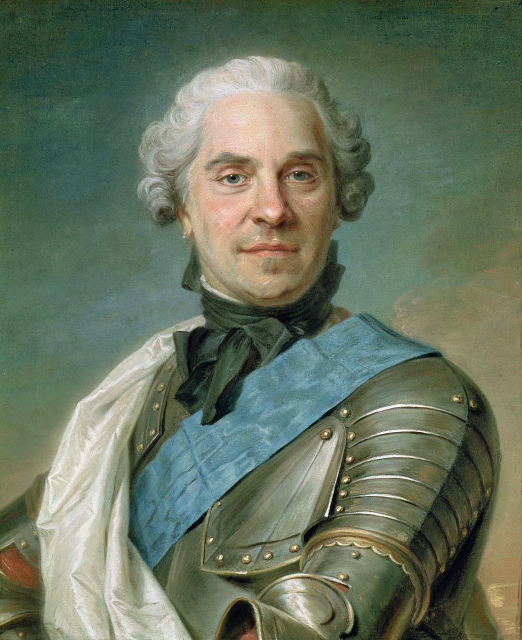 Porträt von Maurice (1696-1750), Graf von Sachsen von Maurice Quentin de La Tour