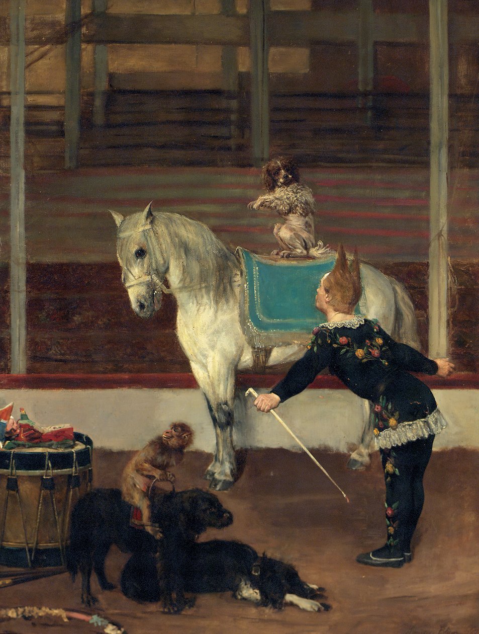 Die Zirkusartisten, 1875 von Maurice Blum