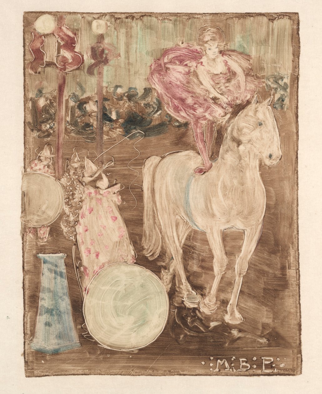 Reiter ohne Sattel, ca. 1895 von Maurice Brazil Prendergast