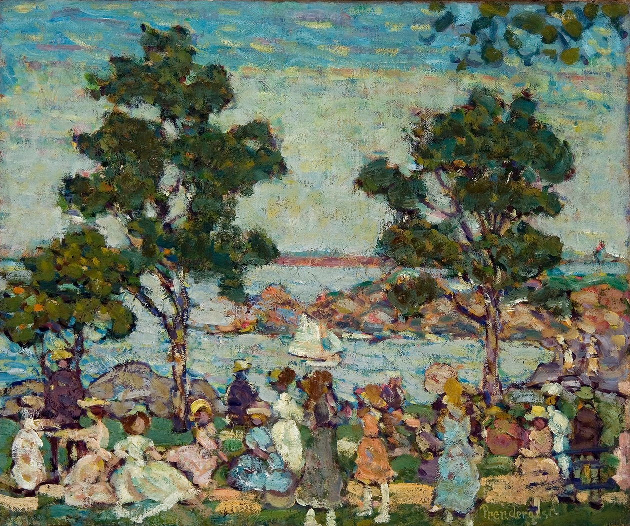 Landschaft (Parkszene) von Maurice Brazil Prendergast