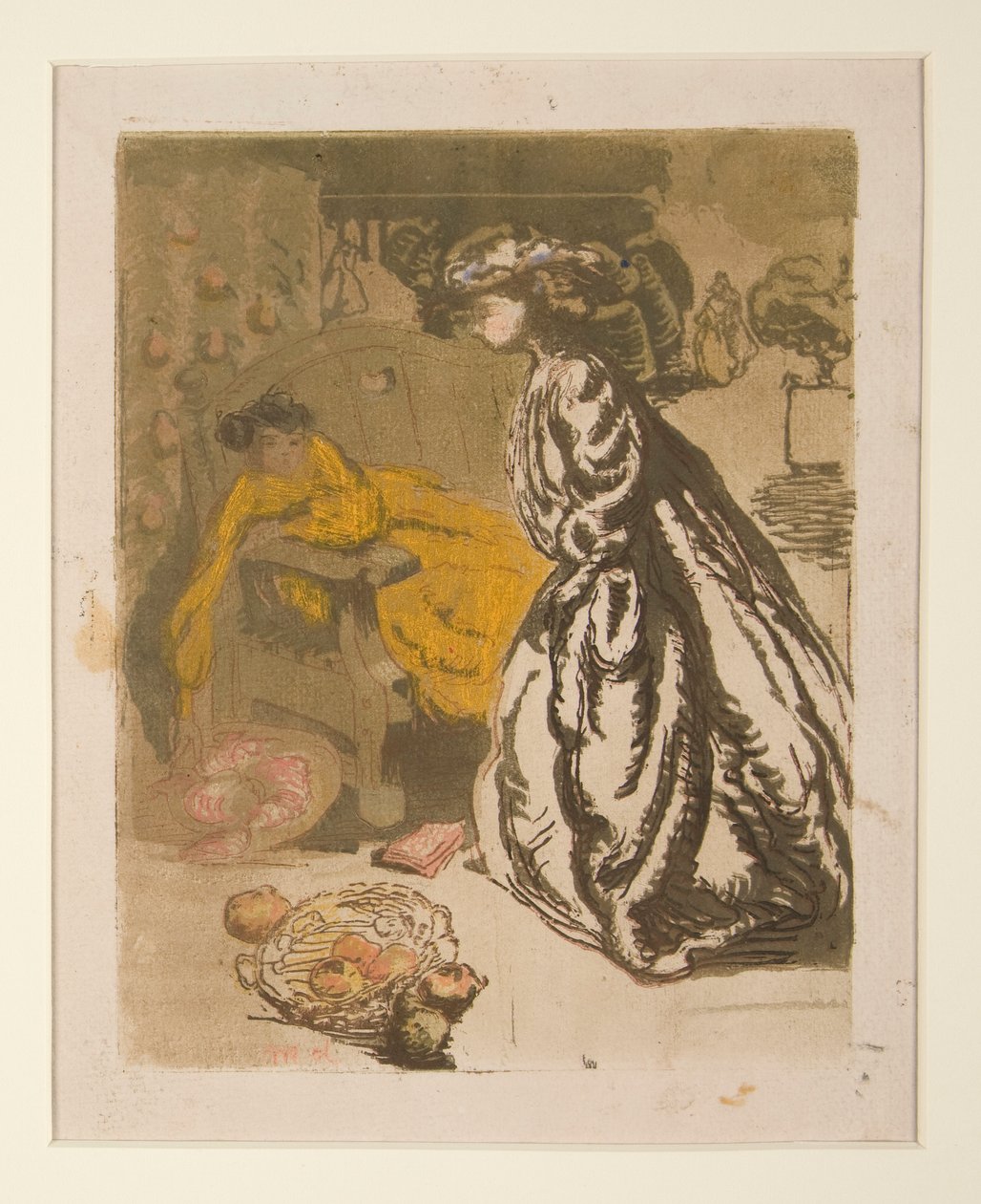 Zwei Frauen in einem Park von Maurice Delcourt