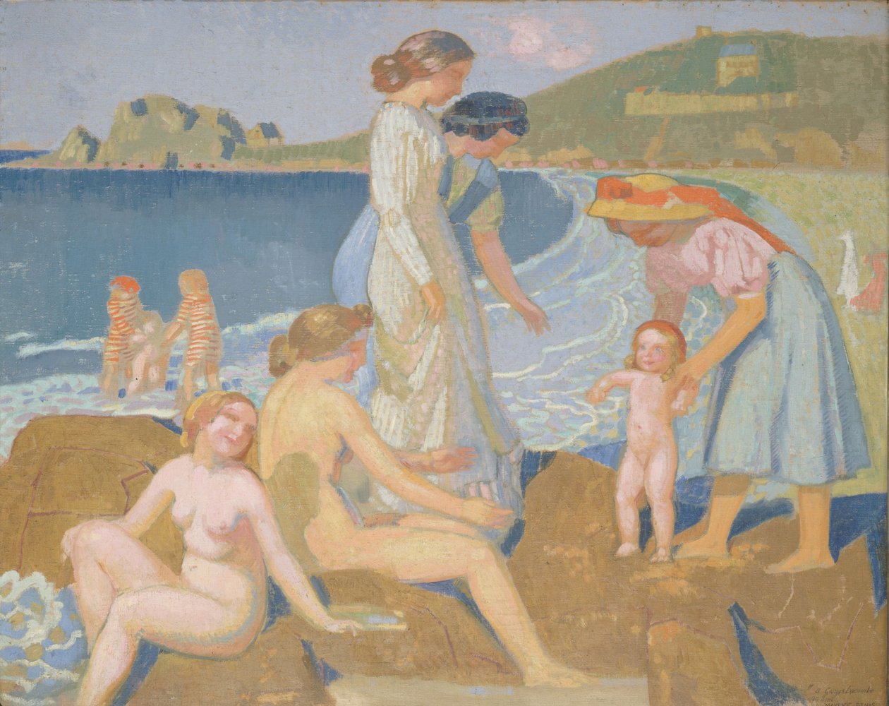 Badende in Perros Guirec von Maurice Denis