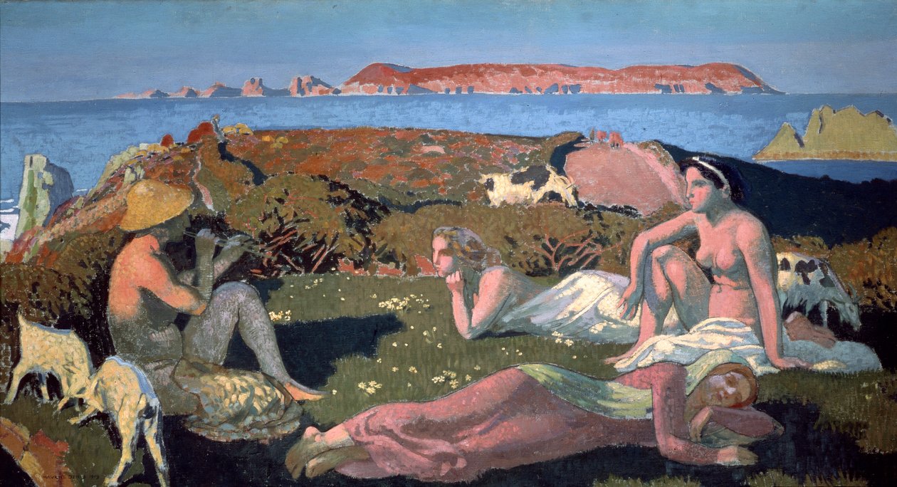 Der grüne Strand, Perros Guirec, 1909 von Maurice Denis