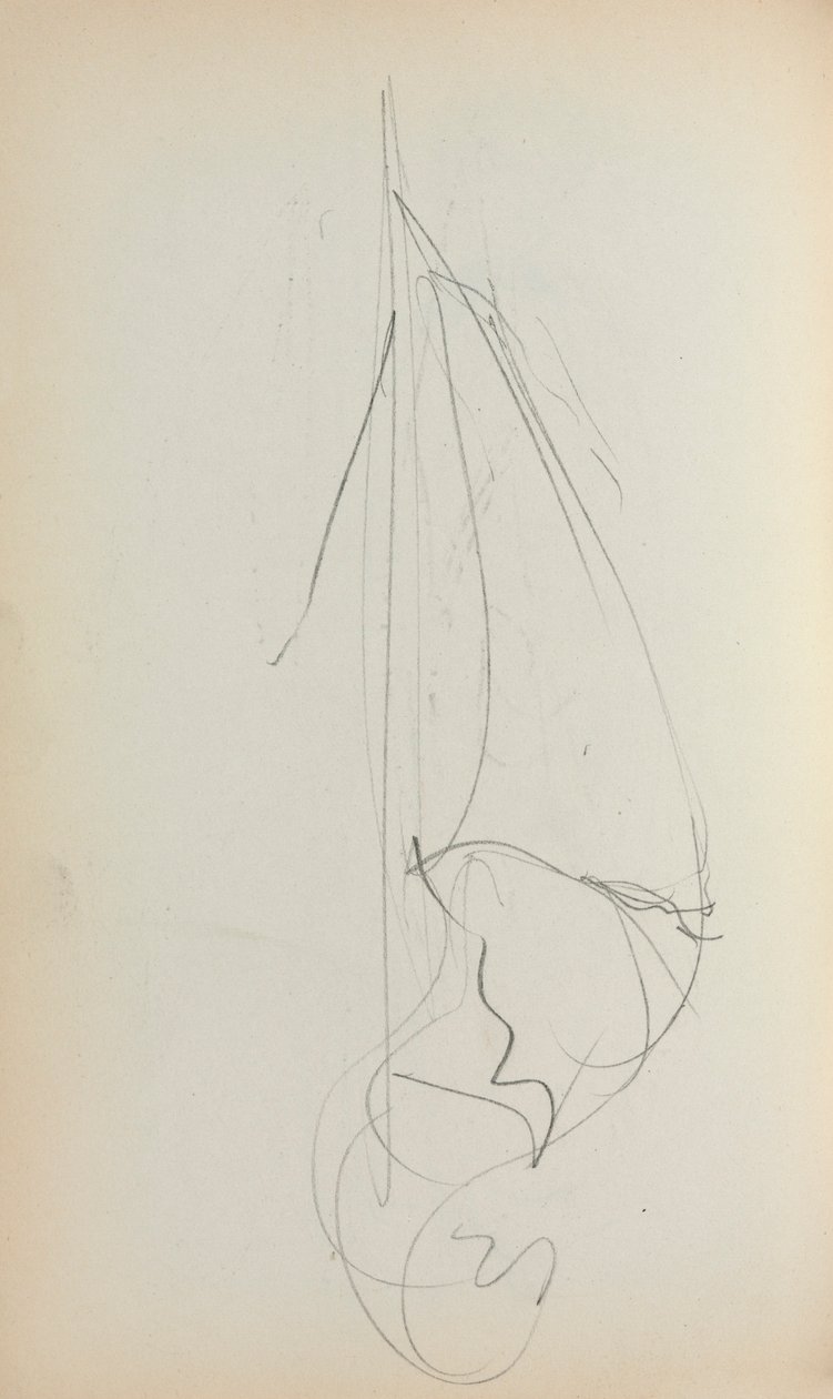 Italienisches Skizzenbuch: Segel (Seite 73) von Maurice Prendergast