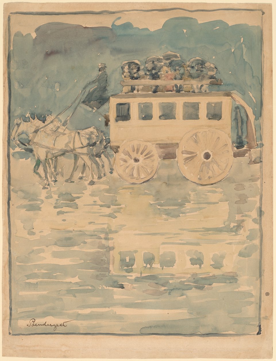 Pariser Omnibus von Maurice Brazil Prendergast