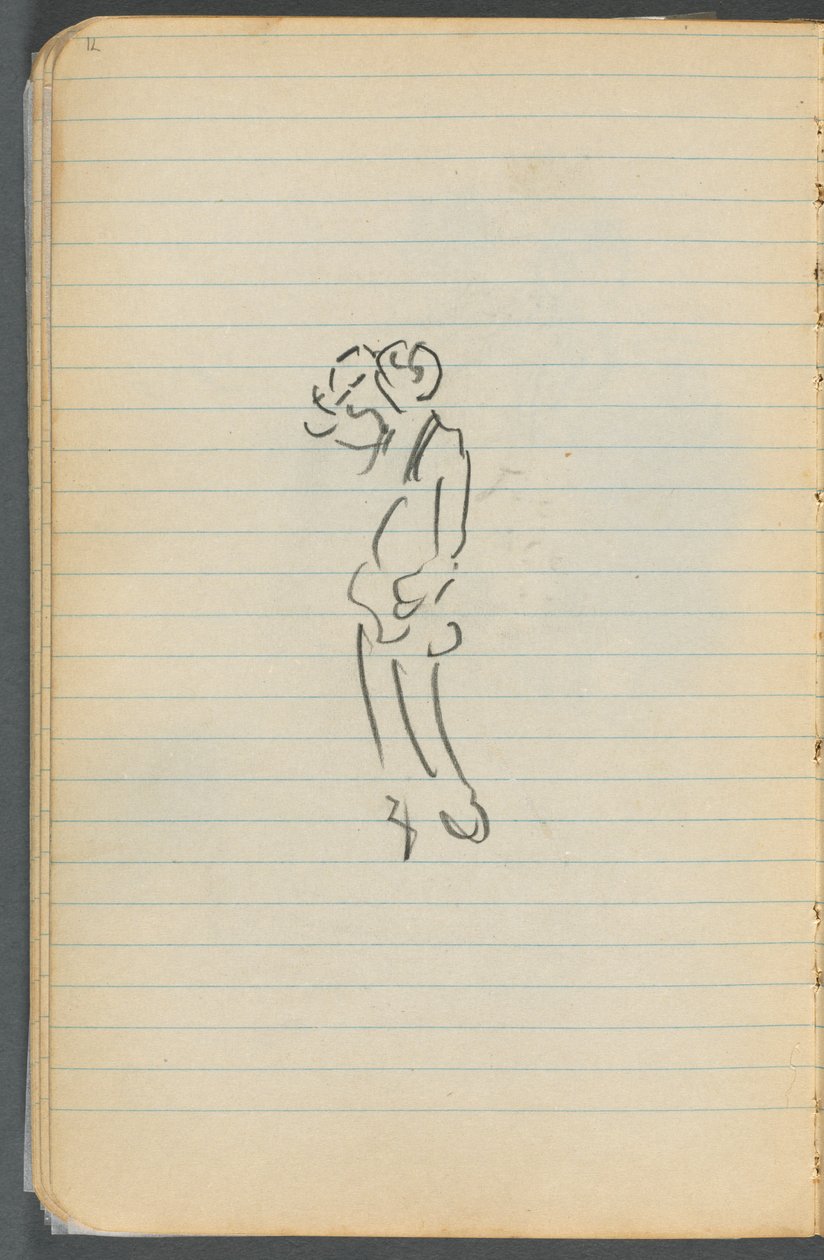 Skizzenbuch, Seite 071: Figur von Maurice Prendergast